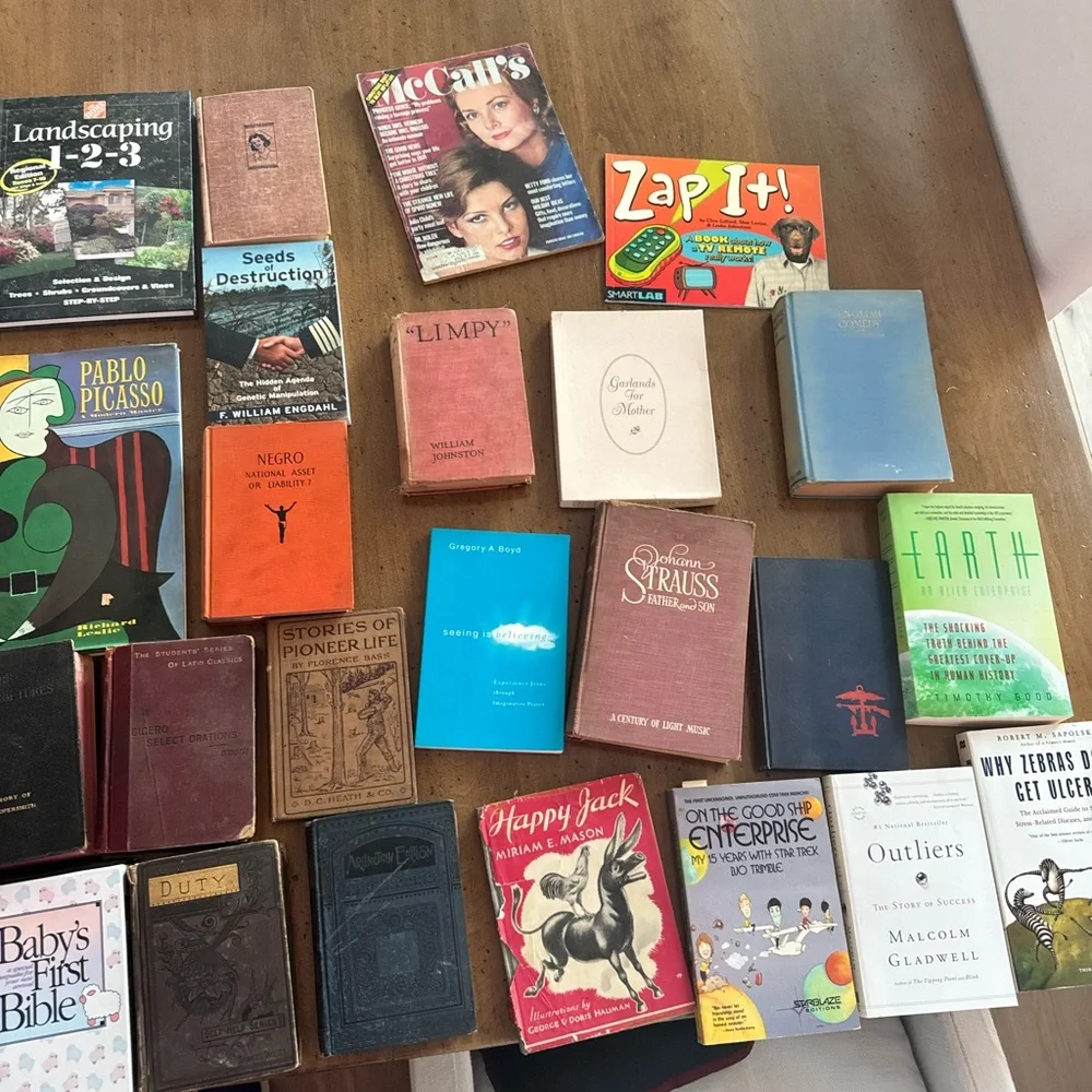 Vintage Book Collection with Multicolor Covers - Picture 3 of 3